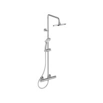 Coloană de duș cu baterie termostatată Ideal Standard, Ceratherm T25, crom